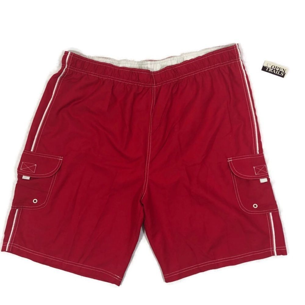 Men’s Brand New‎ Swim Trunks Red Size XL